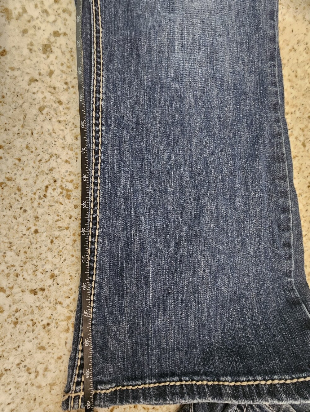 Men's Rock&Roll Double Barrel Bootcut Denim Blue Relaxed Jeans - Picture 7 of 9